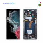 ECRAN SAMSUNG S22 ULTRA S908U AVEC CHASSIS (SOFT OLED) NOIR - USA