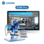 SUNSHINE R360 Pro Microscope stéréo Réglable 0.7 A 5.8X Zoom 4K HD double écran